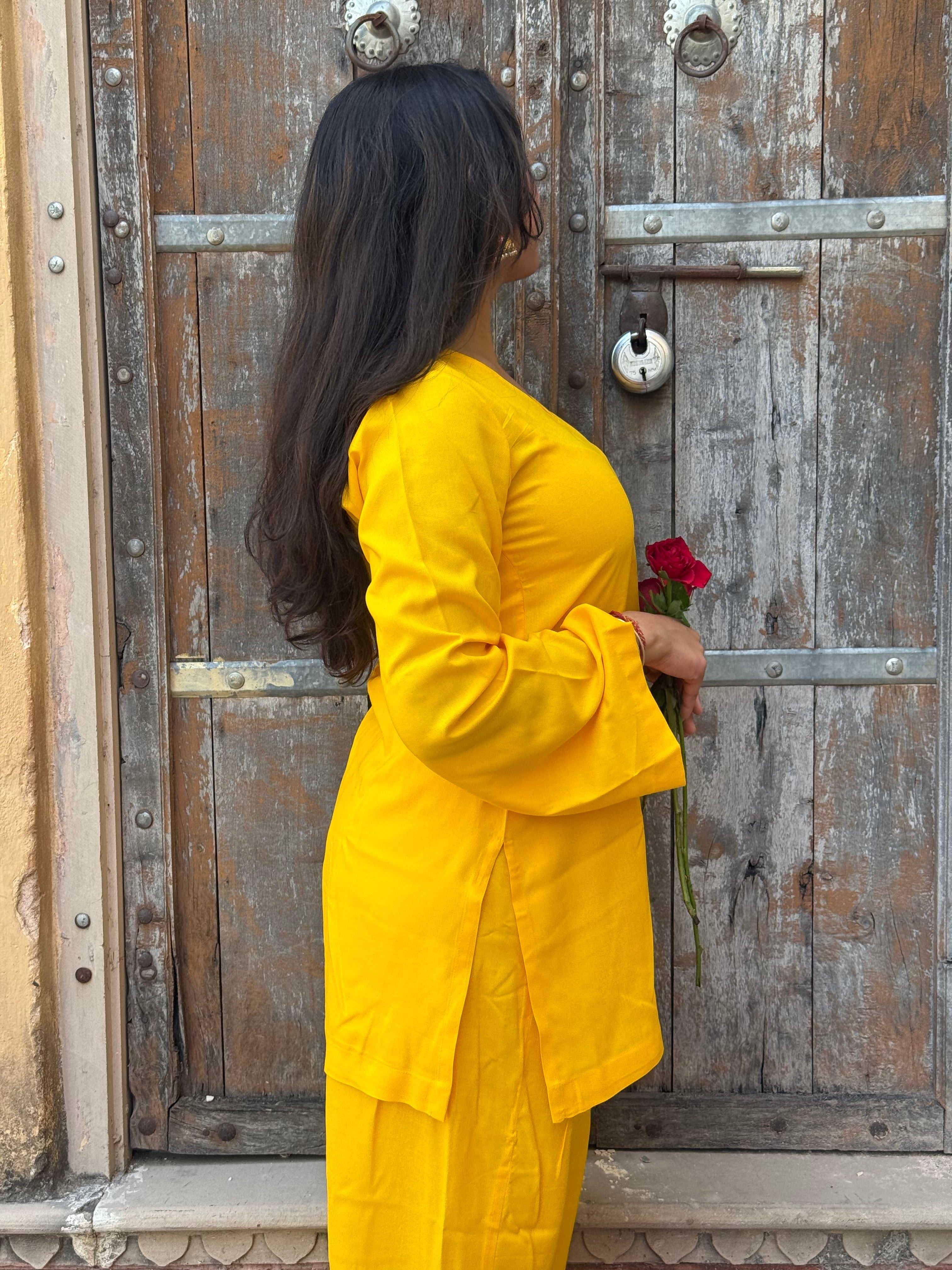 Sunshine Yellow Farshi Salwar Set
