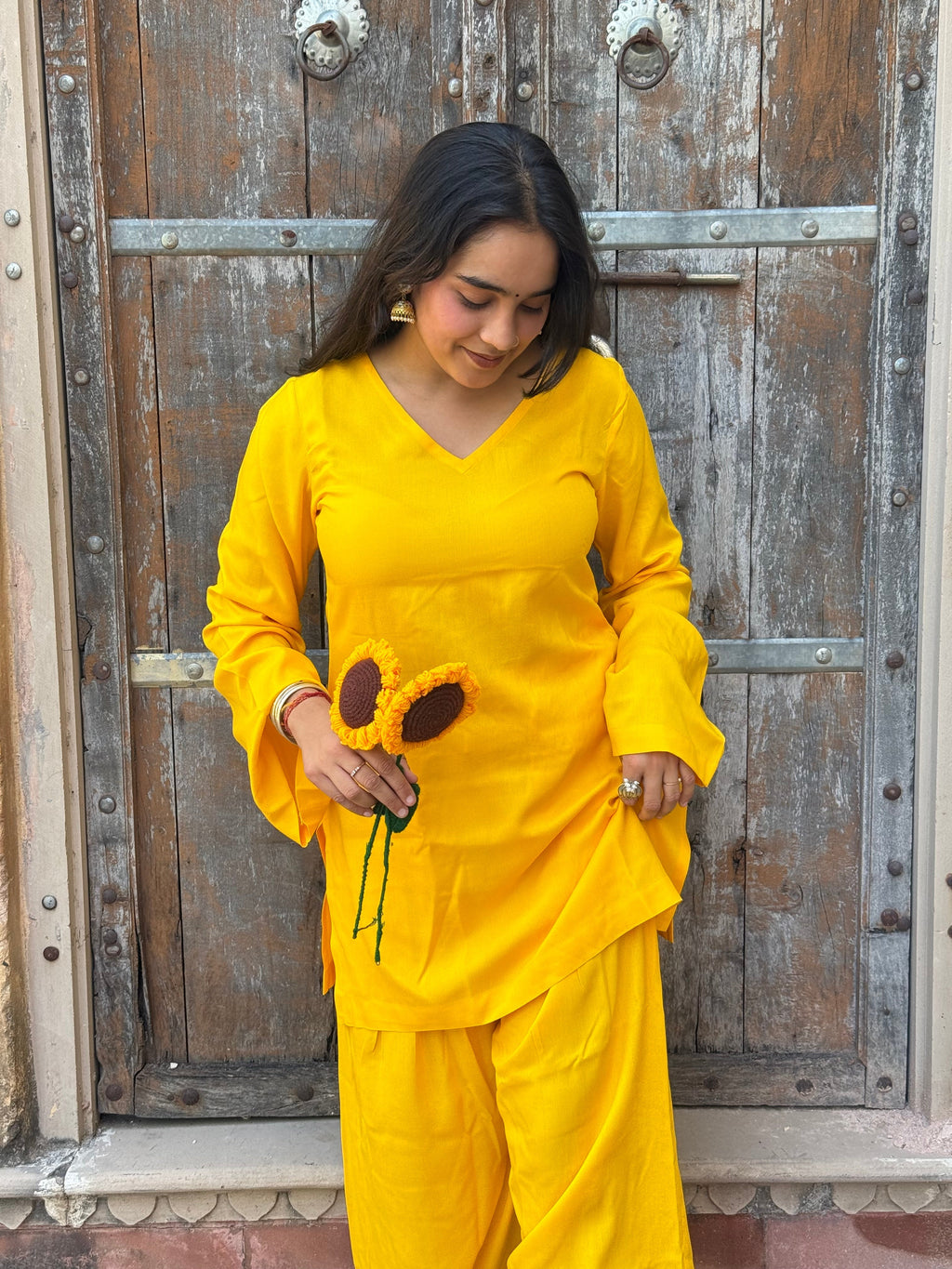 Sunshine Yellow Farshi Salwar Set