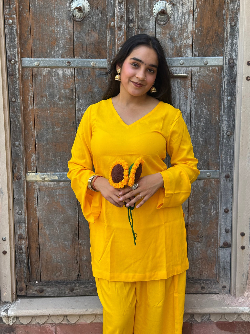 Sunshine Yellow Farshi Salwar Set