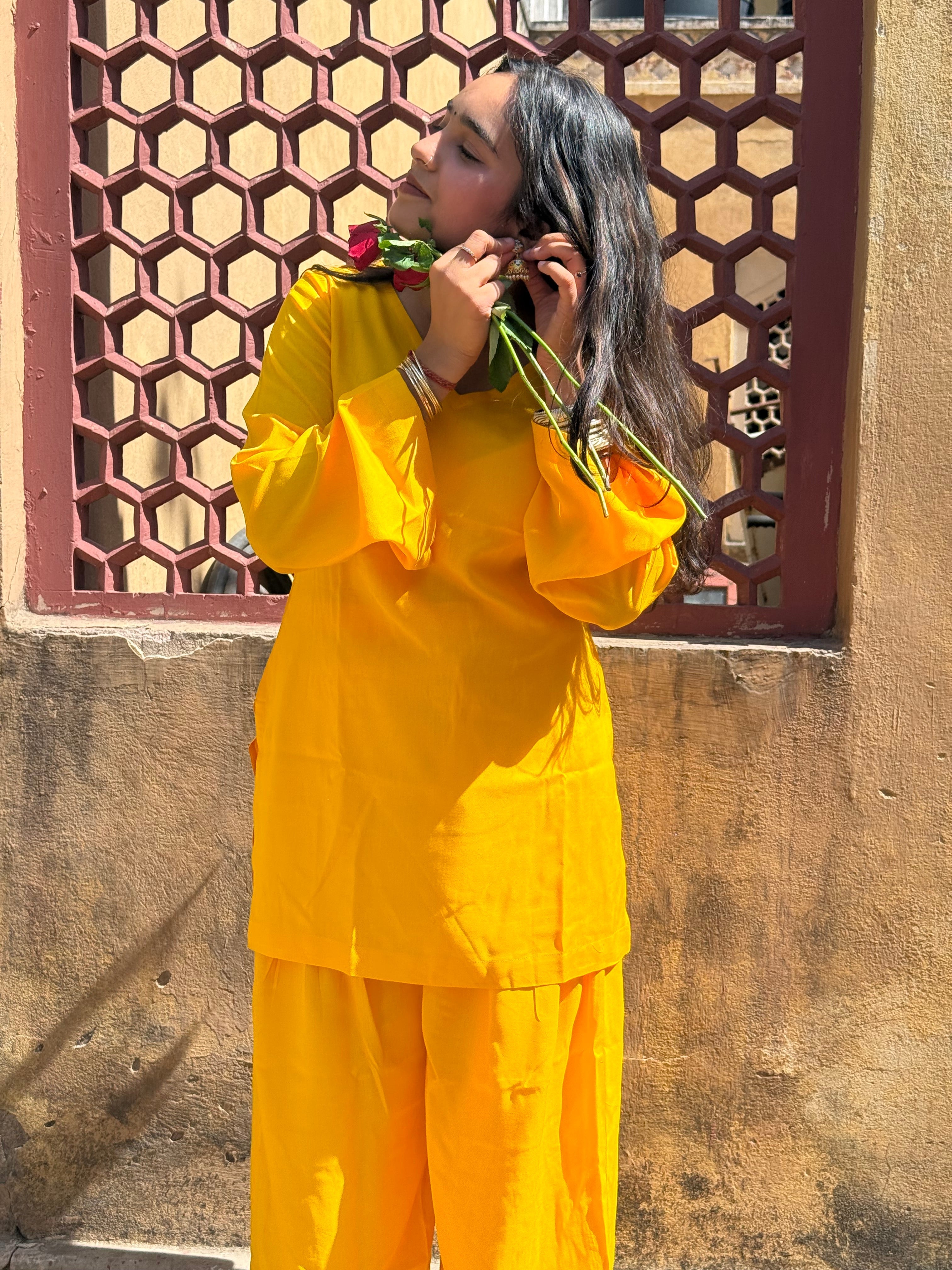 Sunshine Yellow Farshi Salwar Set