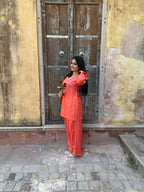 Coral Glow Farshi Salwar Set