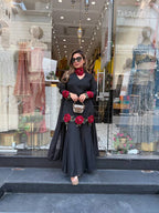 Rose Bloom Flared Dress