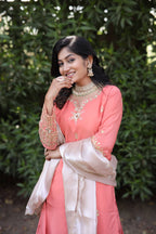 Myra Blush Bloom Peach Suit Set