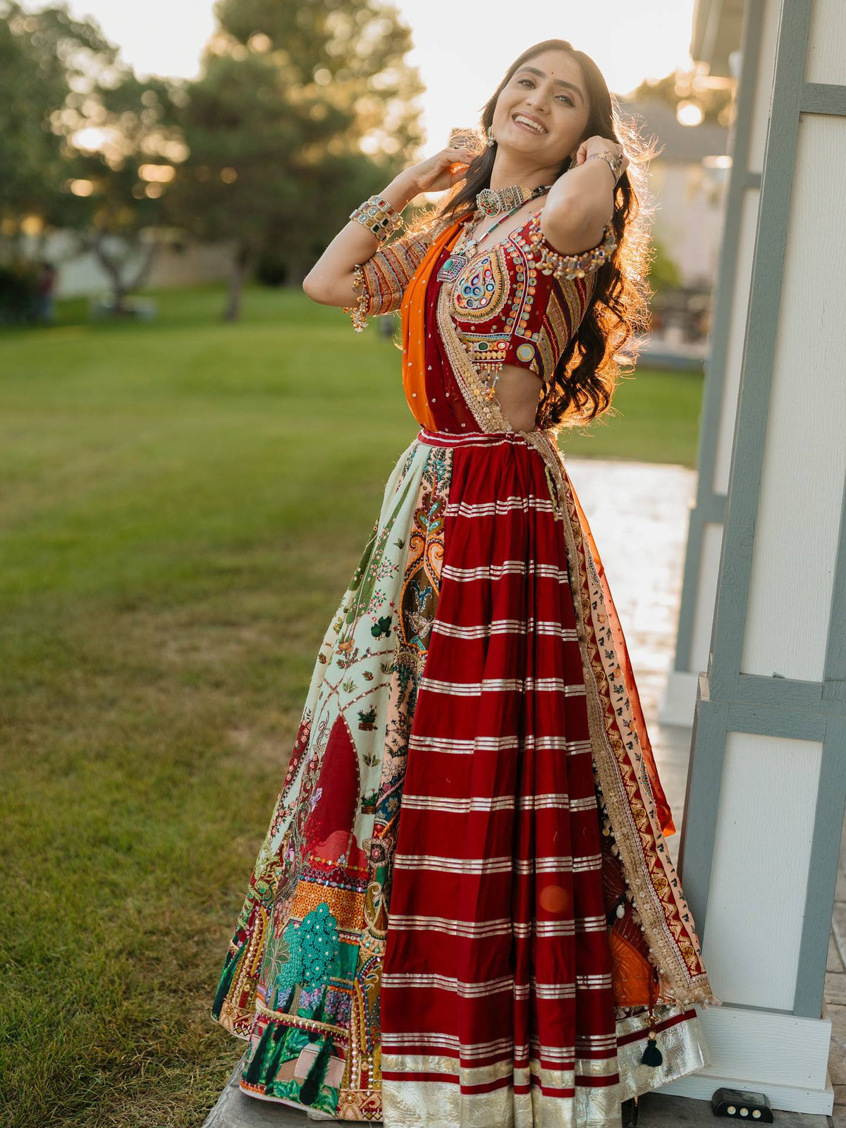 Prisha Garba nights and Gujarati tradition