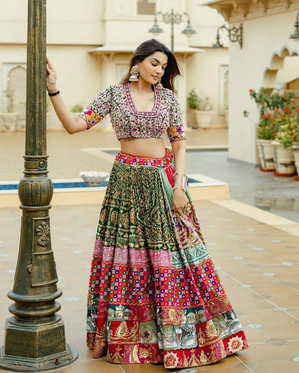 Seema Navratri Festive Look 2k26 Lahenga Choli