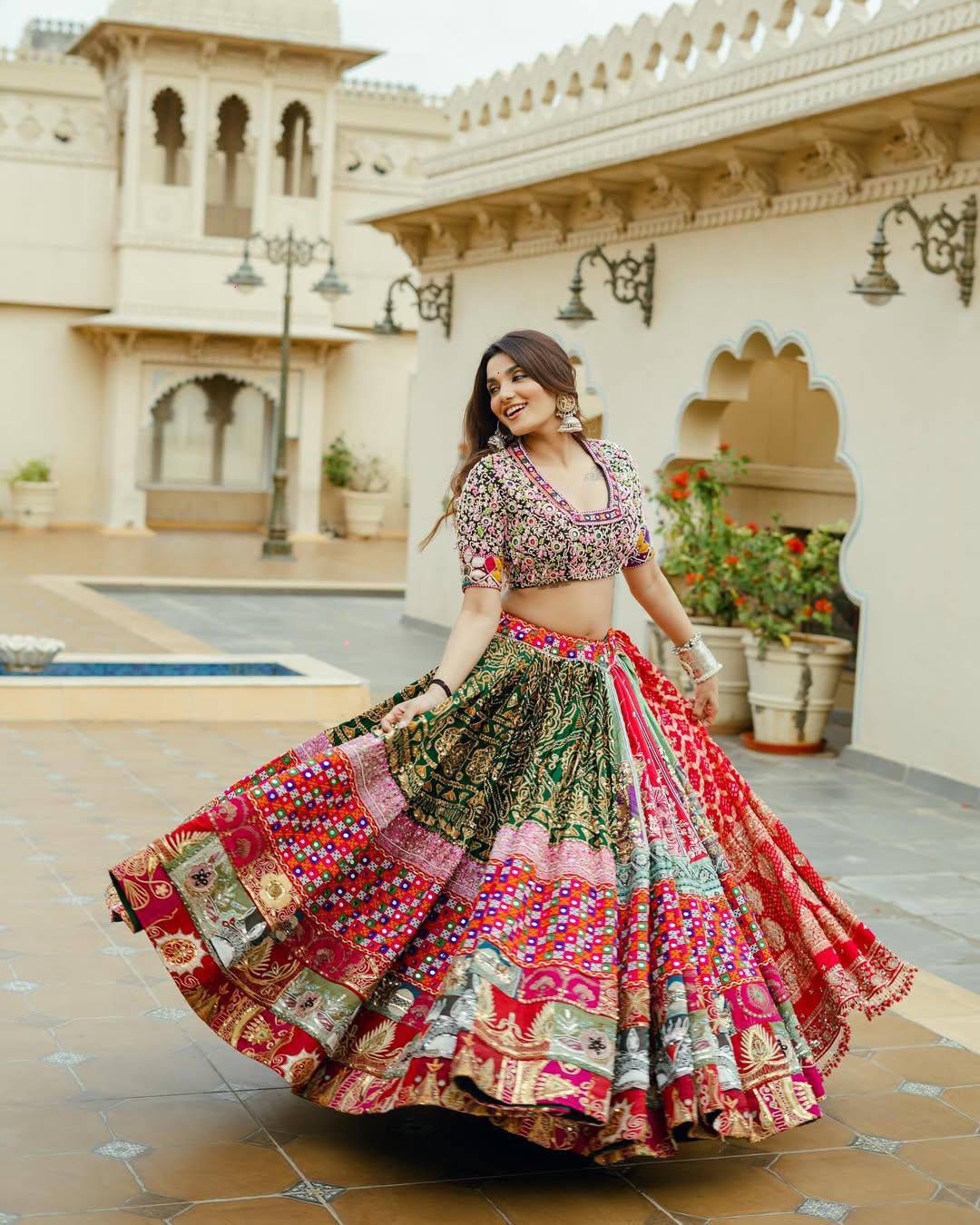Seema Navratri Festive Look 2k26 Lahenga Choli