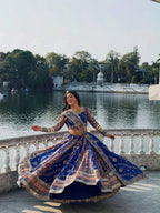 Moksha Raas Riwaaz Navratri in Royal Blue Choli