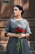 Slate Grey Linen Co-ord Set