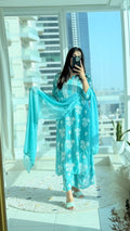 Tanvi Rose Muslin Crepe Set